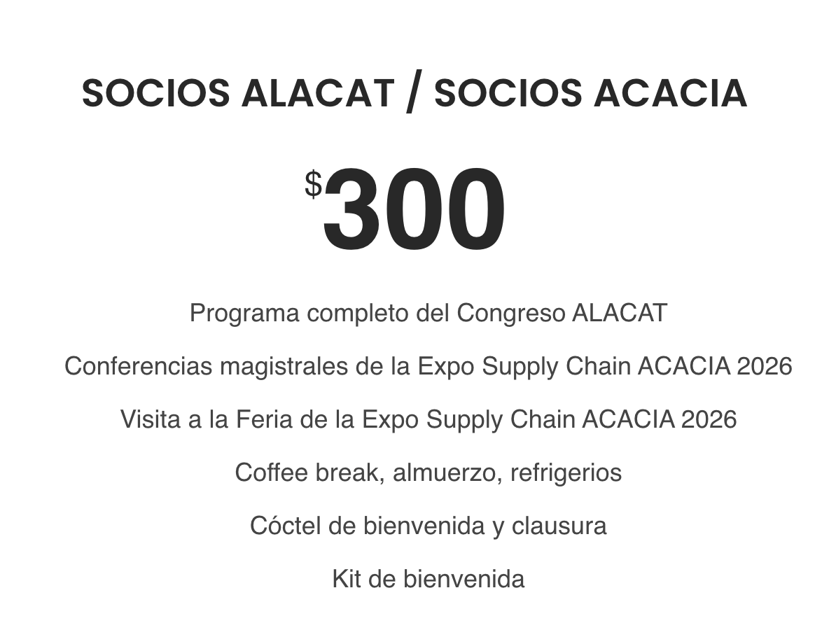 Entrada Congreso ALACAT 2026_Socios